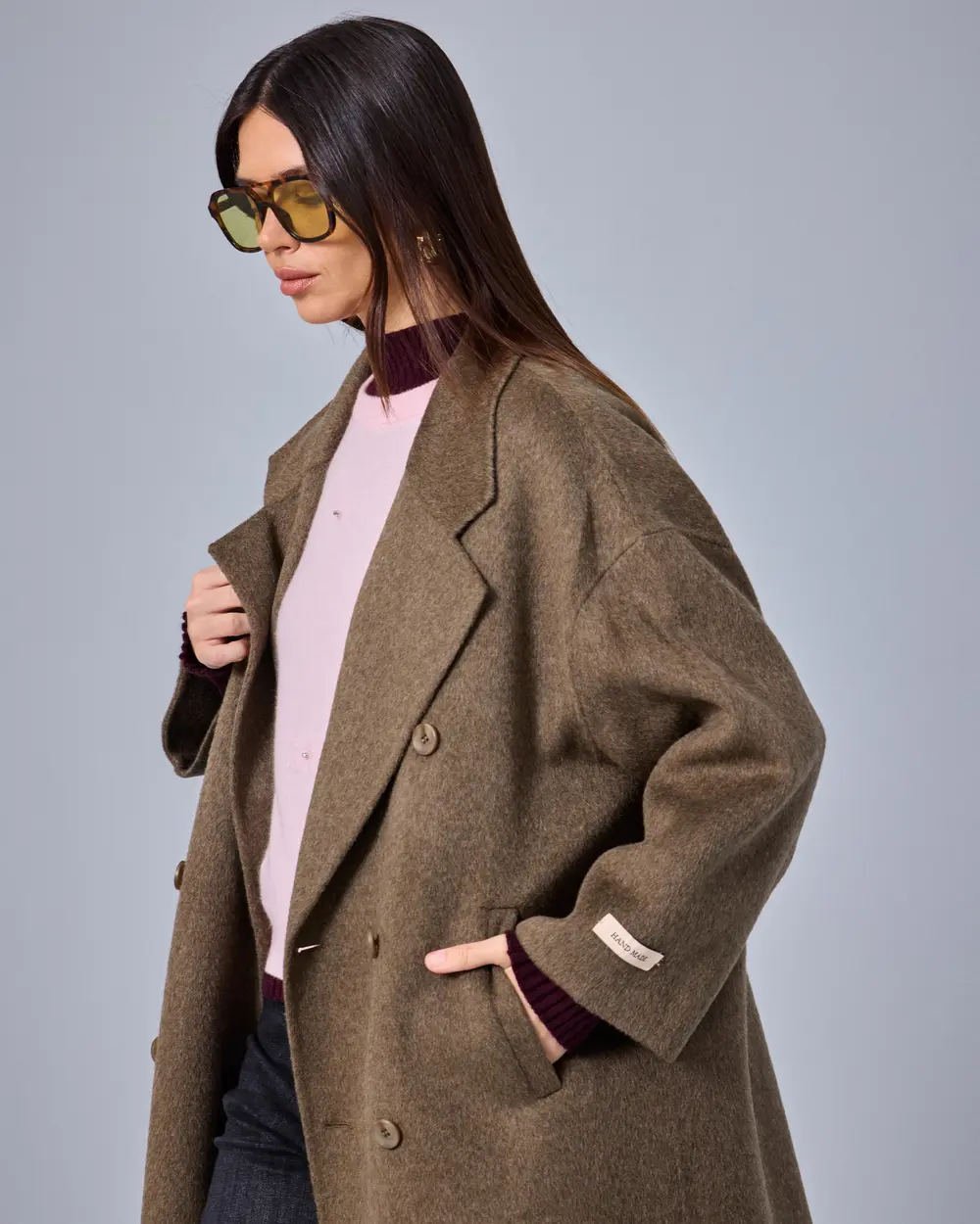 Oversize Kesim Uzun Kaban
