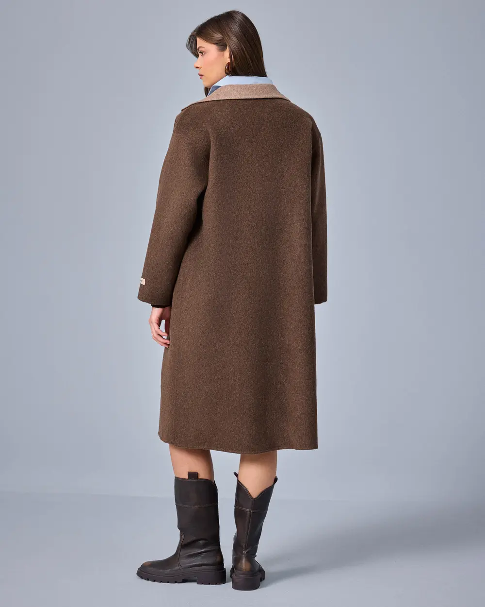 Kruvaze Yaka Oversize Kaban