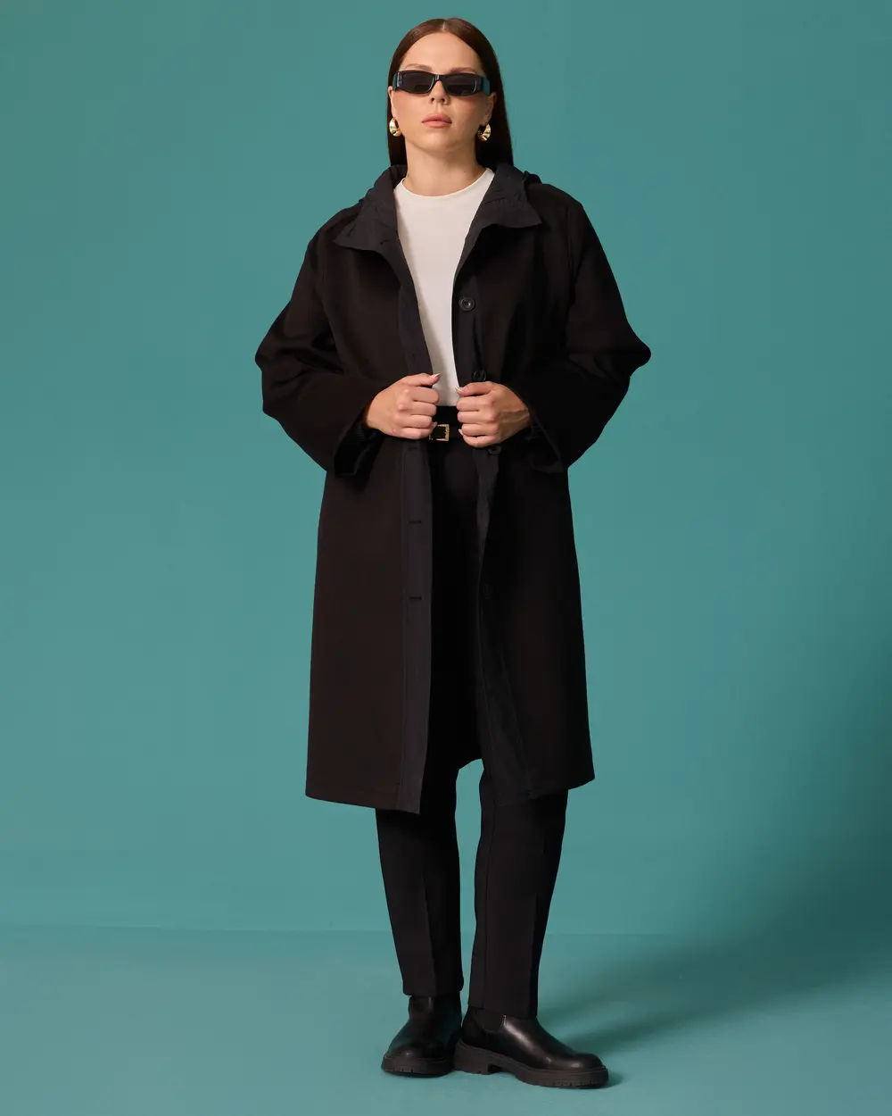 Büyük Beden Oversize Kaban