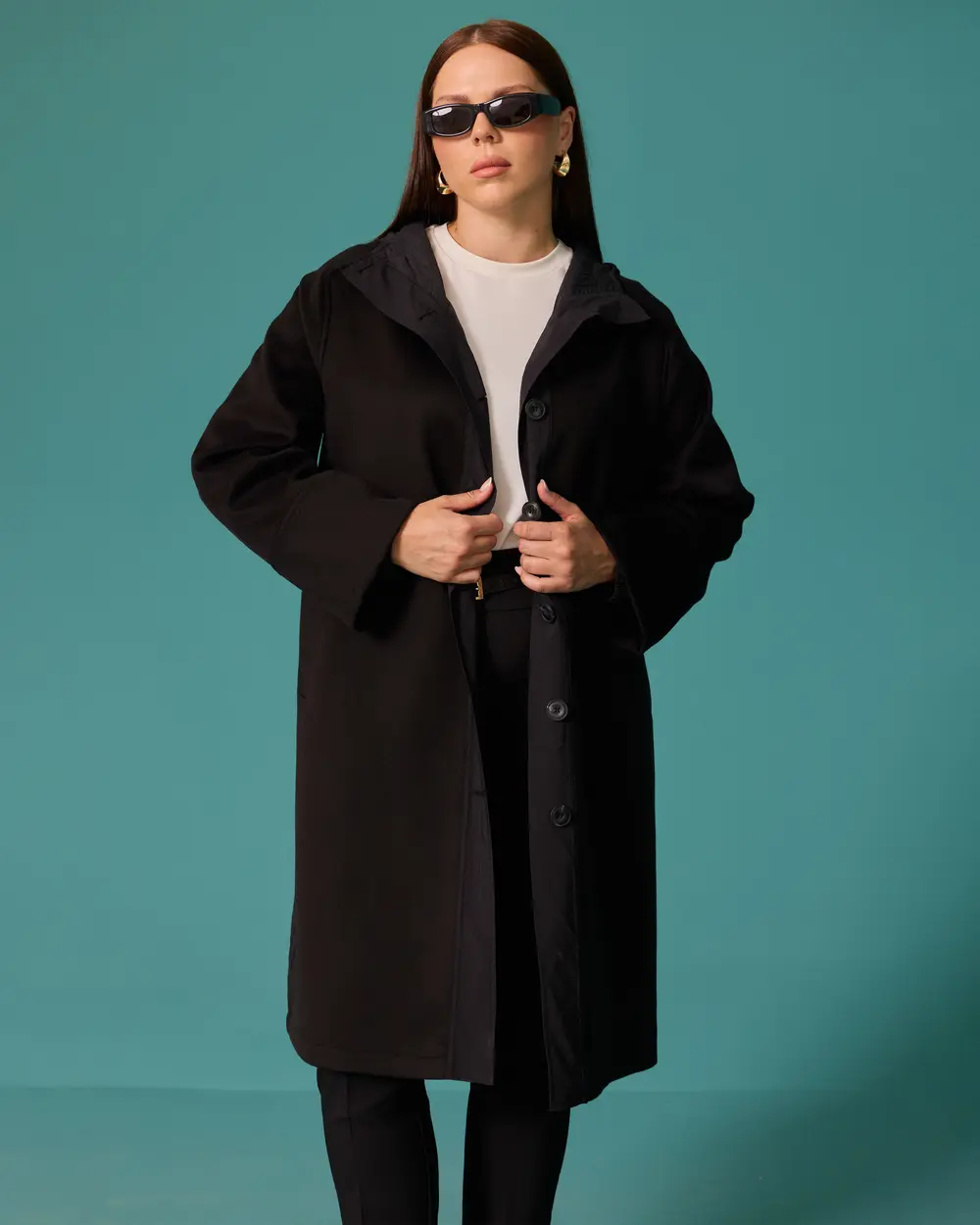 Büyük Beden Oversize Kaban