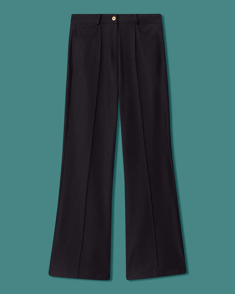 Dikiş Detaylı İspanyol Paça Pantolon