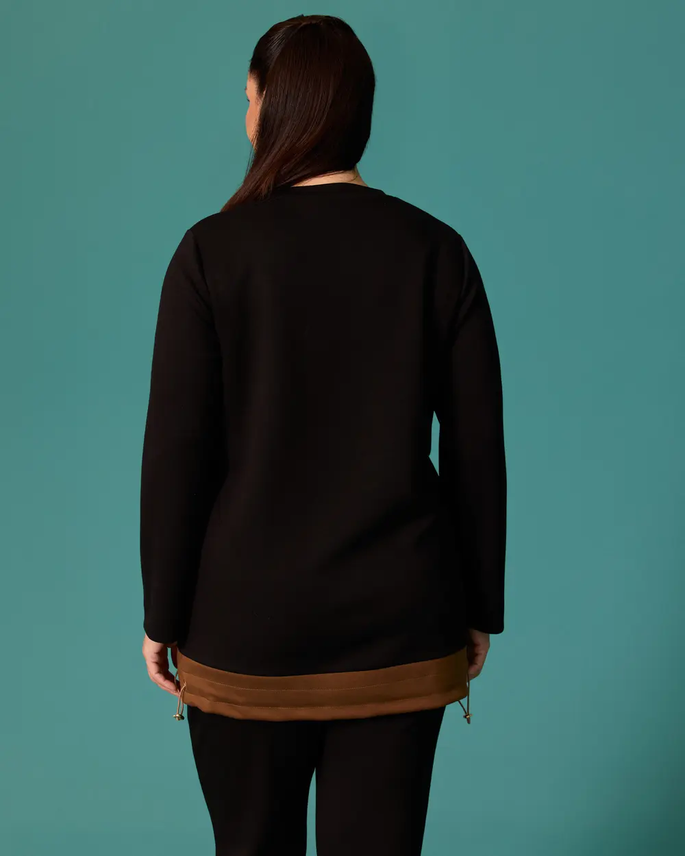 Büyük Beden Cep Detaylı Sweatshirt
