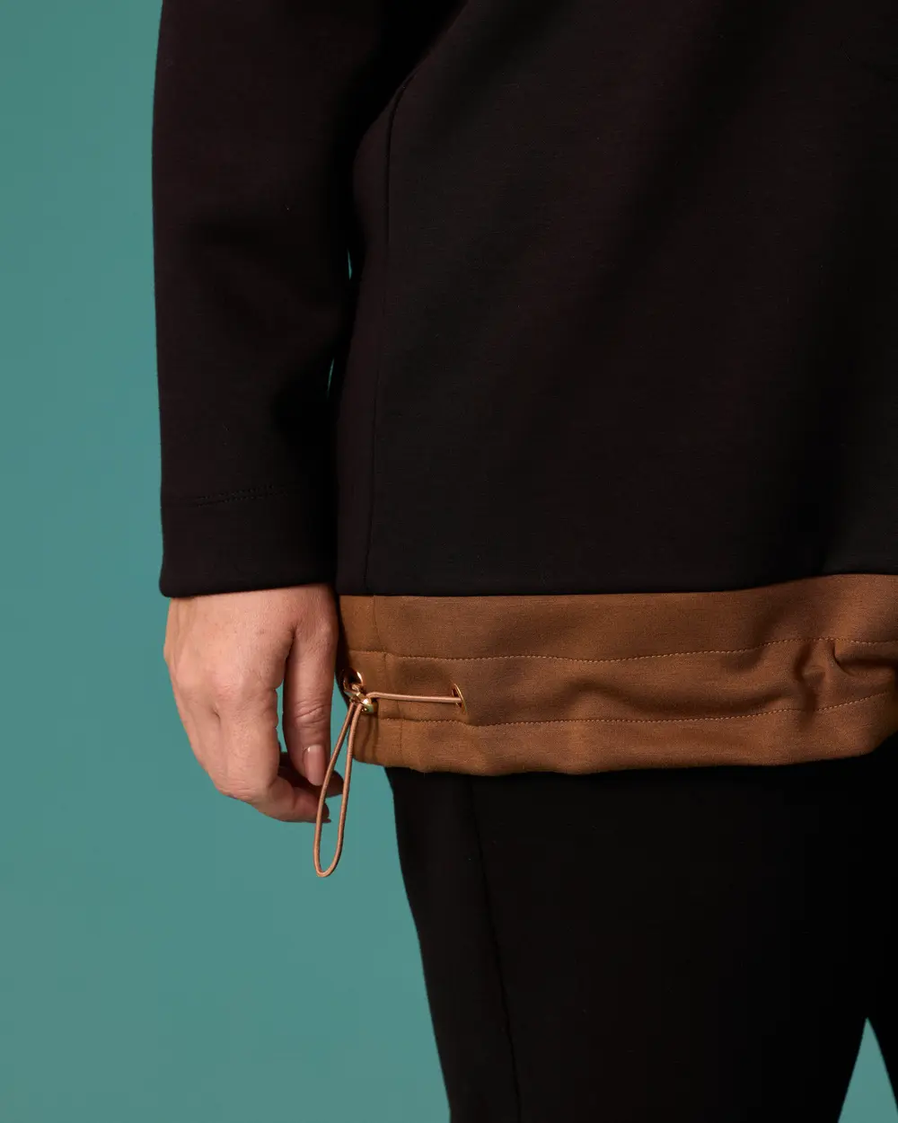 Büyük Beden Cep Detaylı Sweatshirt