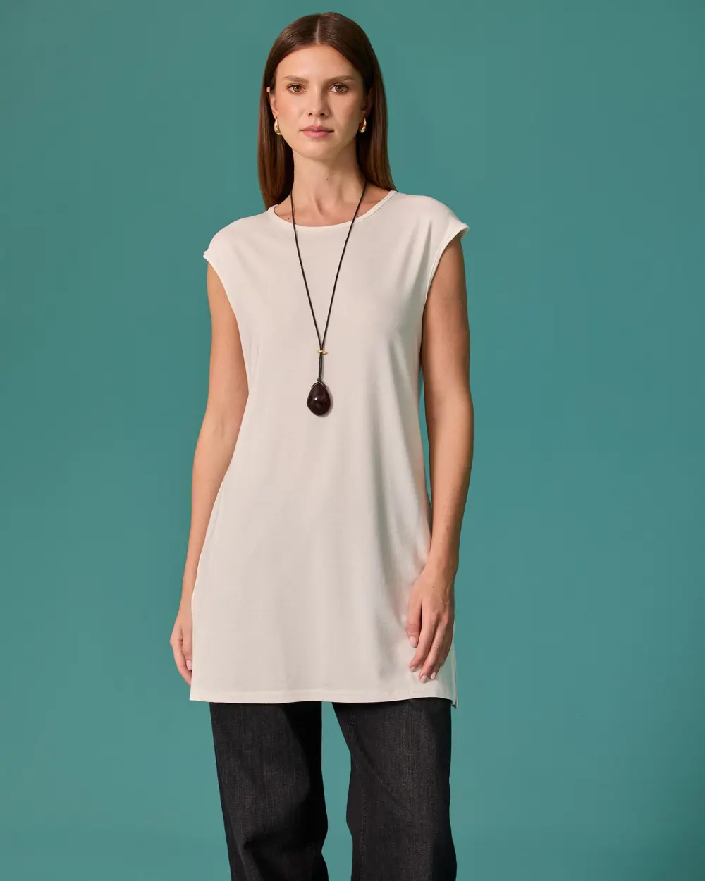 Yuvarlak Yaka Oversize Tshirt