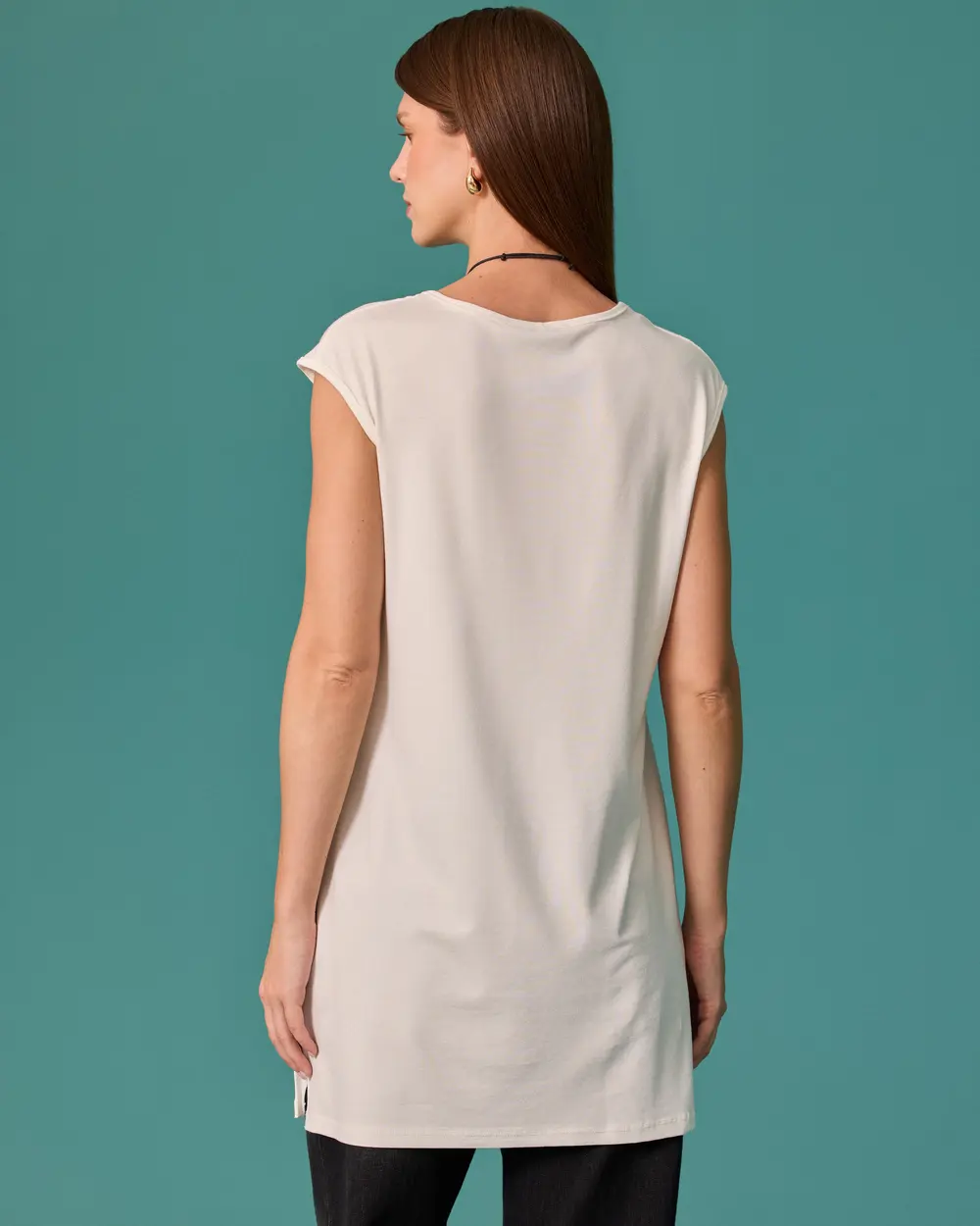 Yuvarlak Yaka Oversize Tshirt