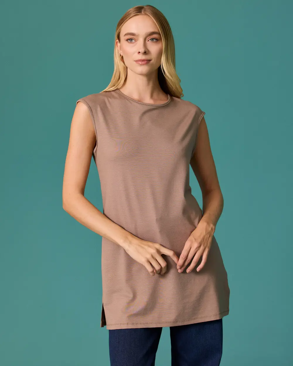 Yuvarlak Yaka Oversize Tshirt