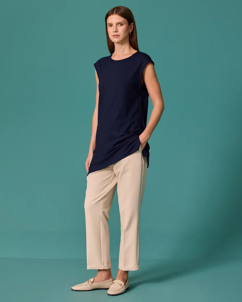 Yuvarlak Yaka Oversize Tshirt