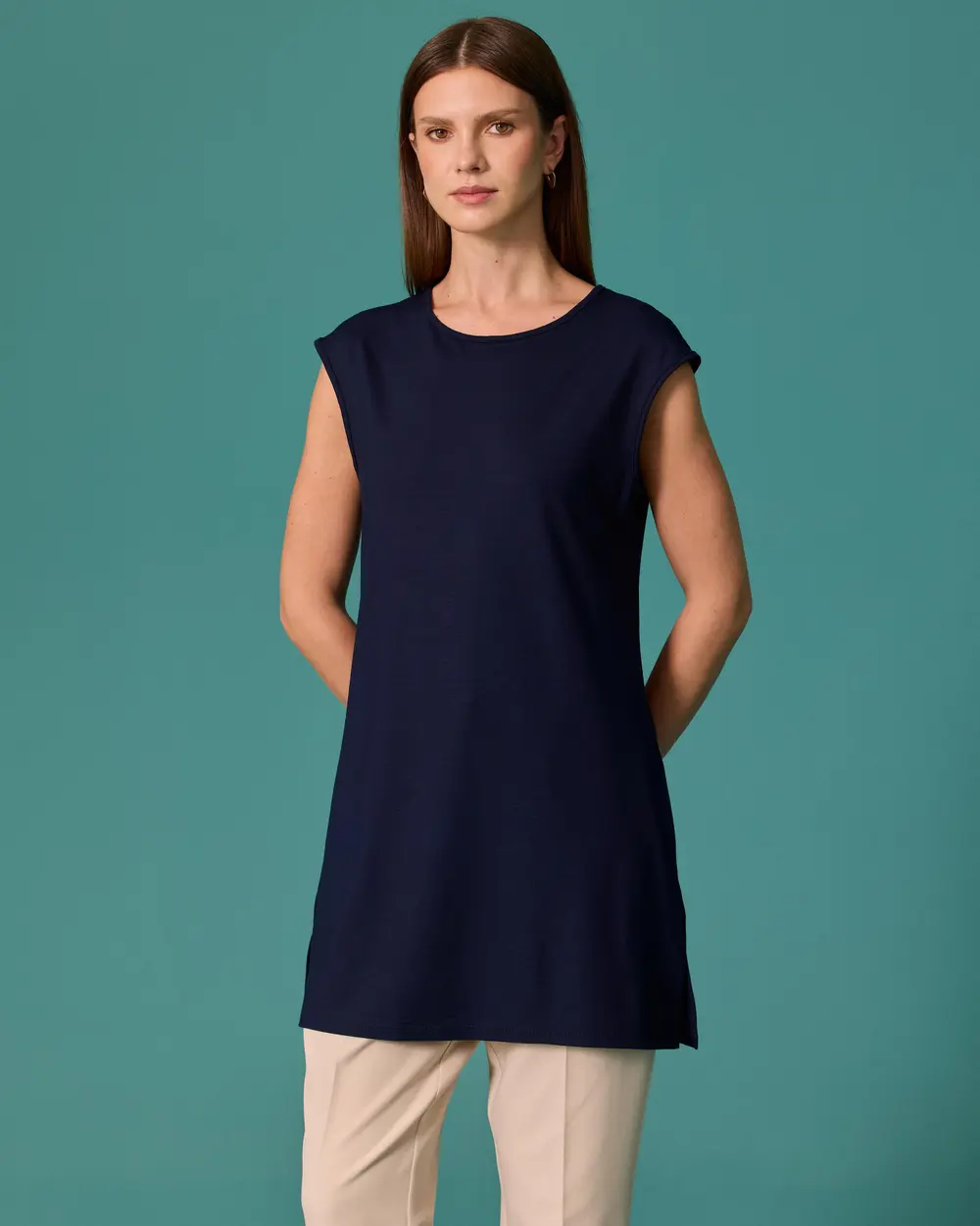 Yuvarlak Yaka Oversize Tshirt