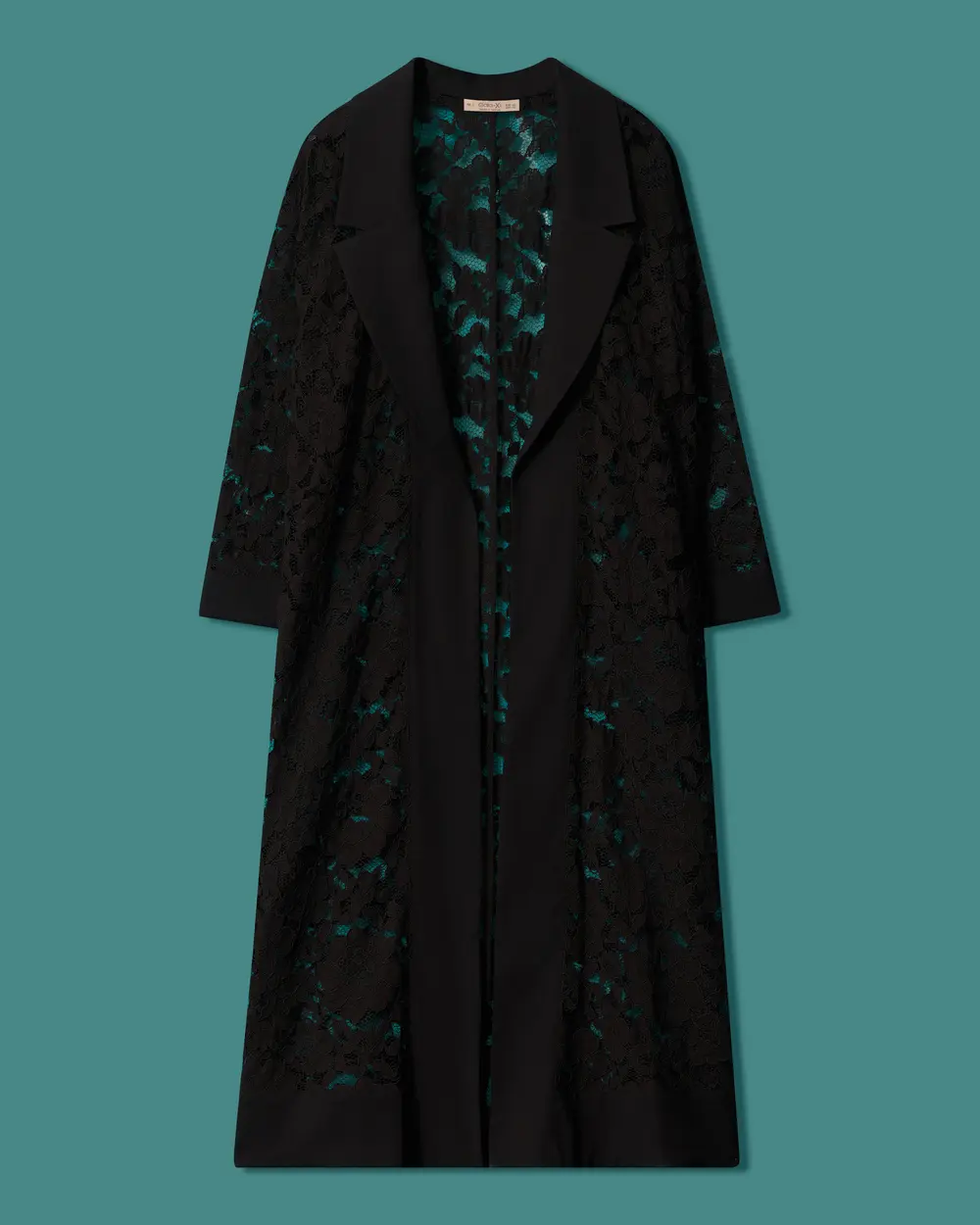 Plus-Size Chic Trench Coat with Lace Details
