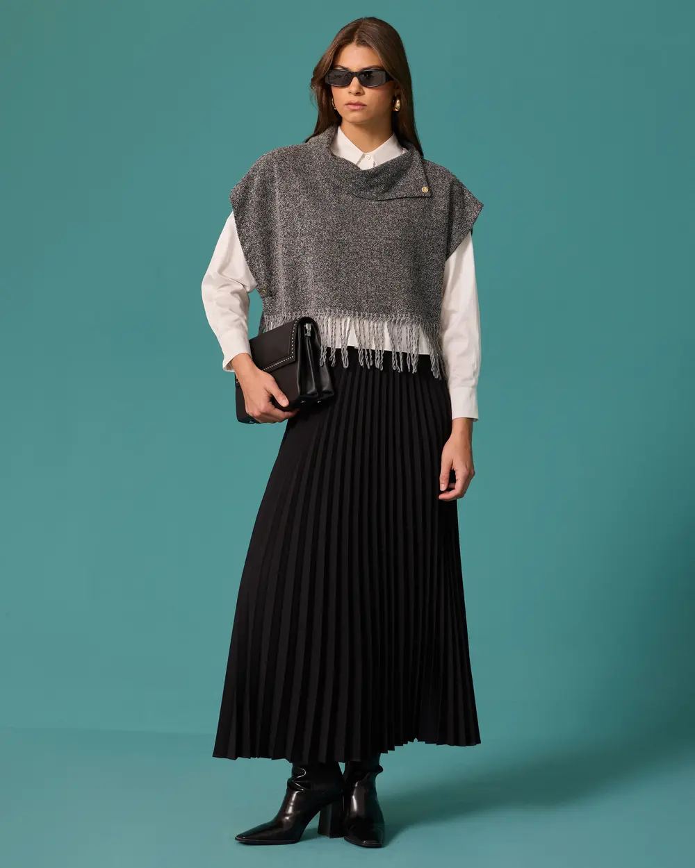 Poncho Shirt Set