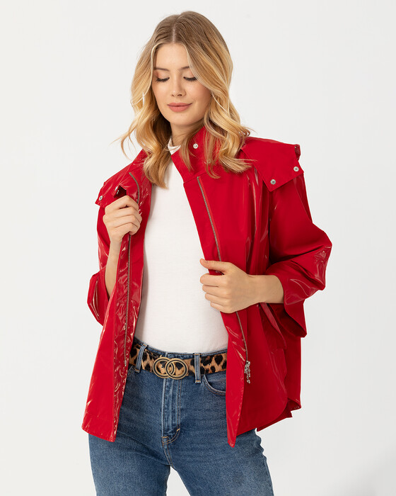 Salaş Kesim Kısa Boy Trençkot