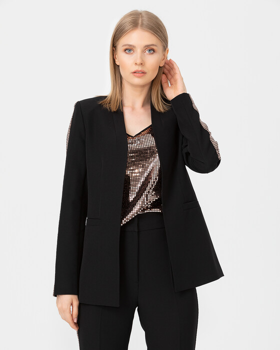 JACKET WITH SEQUINE BLOUSE
