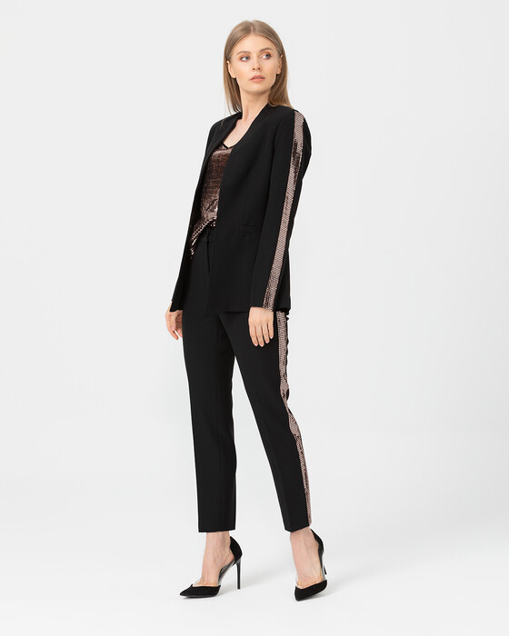 JACKET WITH SEQUINE BLOUSE