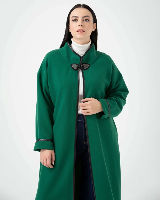 Büyük Beden Hakim Yaka Kaban