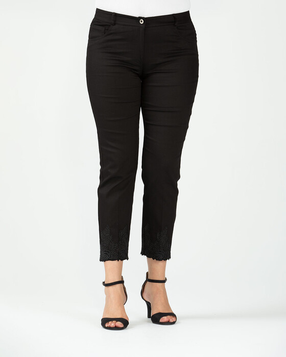 PLUS SIZE TOREADOR PANTS WITH BOTTOM DETAILED