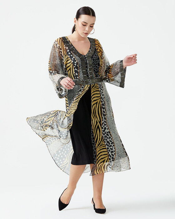 Büyük Beden Şifon Elbise