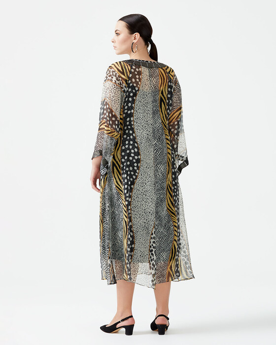 Büyük Beden Şifon Elbise