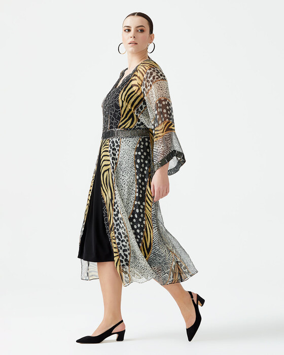 Büyük Beden Şifon Elbise