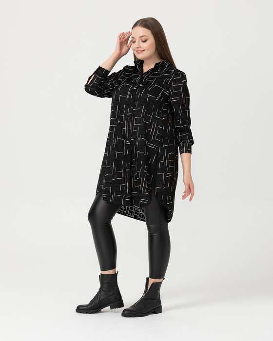 Büyük Beden Desenli Tunik