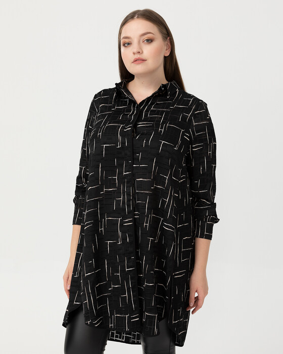 Büyük Beden Desenli Tunik