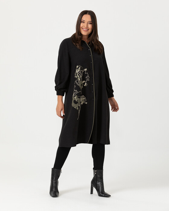 Büyük Beden Işleme Detaylı Tunik