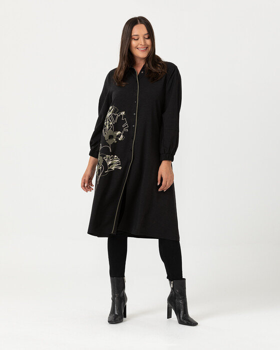 Büyük Beden Işleme Detaylı Tunik