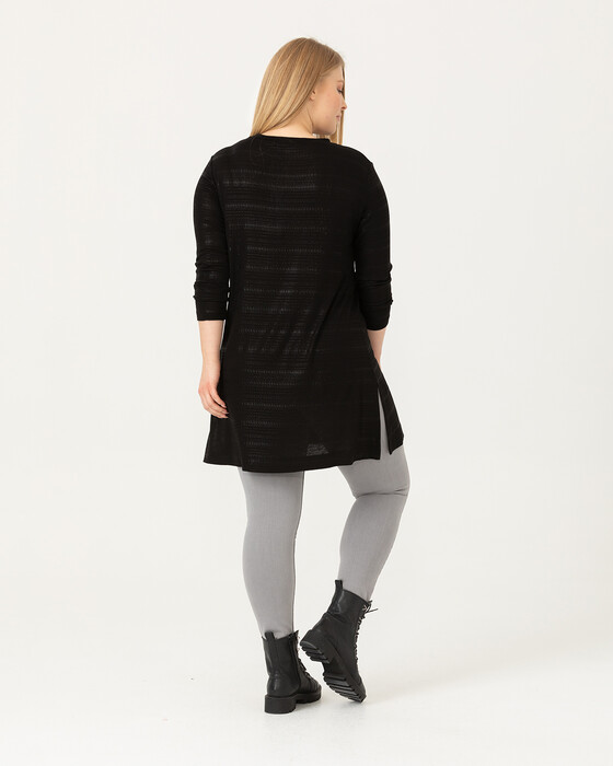 PLUS SIZE ROUND COLLAR TUNIC