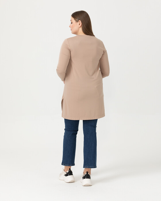 PLUS SIZE ROUND COLLAR TUNIC