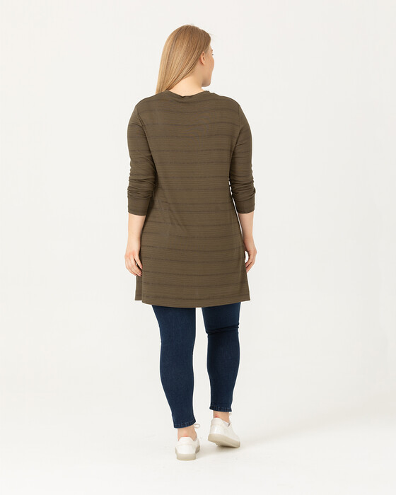 PLUS SIZE ROUND COLLAR TUNIC