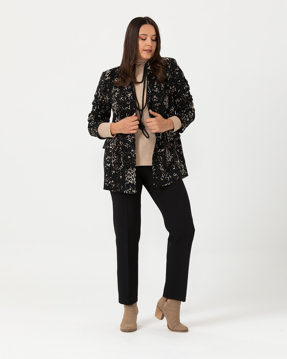 Büyük Beden Desenli Ceket