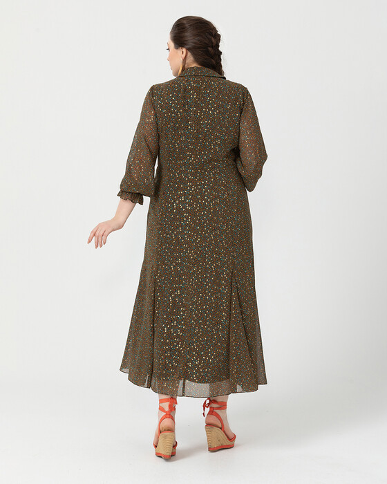 Büyük Beden Desenli Elbise