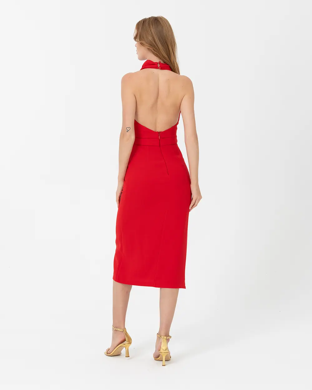 Dar Form Degaje Yaka Krep Abiye