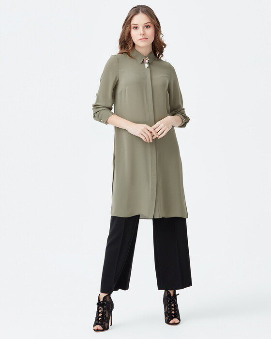 Düğme Detaylı Tunik