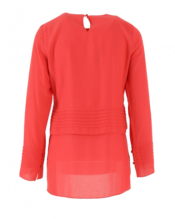 Uzun Kollu Şifon Bluz