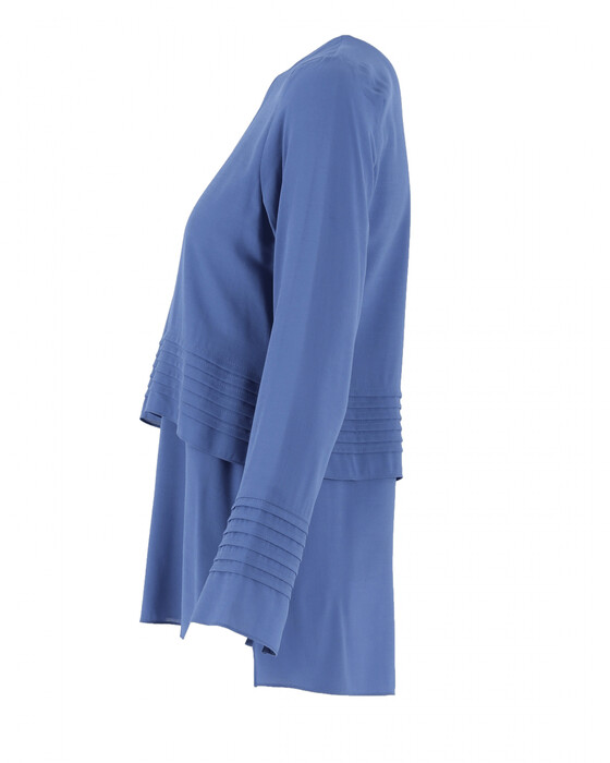 Uzun Kollu Şifon Bluz