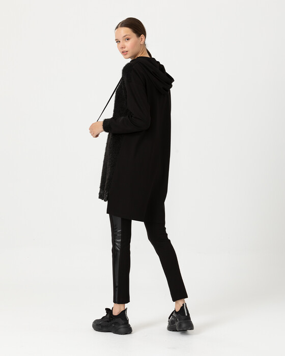 Pul Detaylı Yumuşak Tüylü Tunik