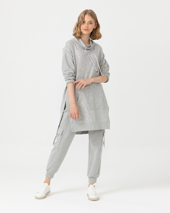 Kanguru Cepli Spor Kesim Tunik