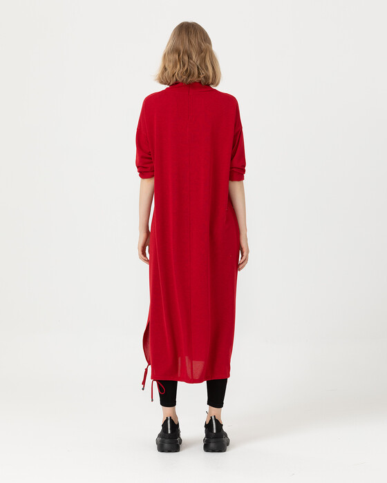 Bağcık Detaylı Midi Boy Tunik