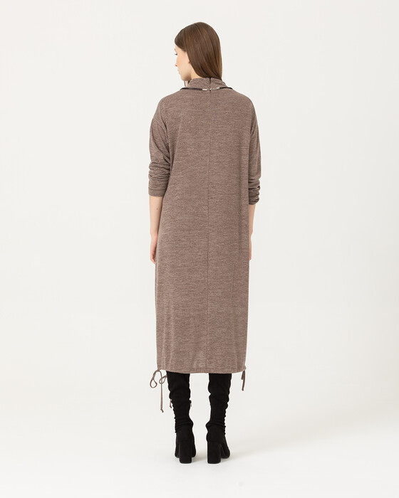 Bağcık Detaylı Midi Boy Tunik