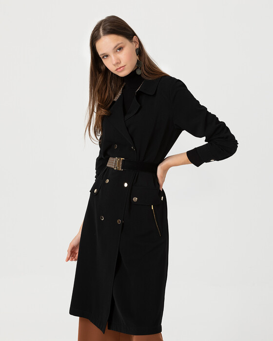 CAPE WITH BELT DETAIL