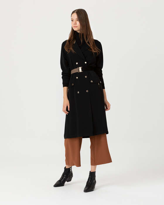 CAPE WITH BELT DETAIL