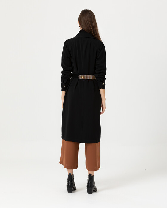 CAPE WITH BELT DETAIL