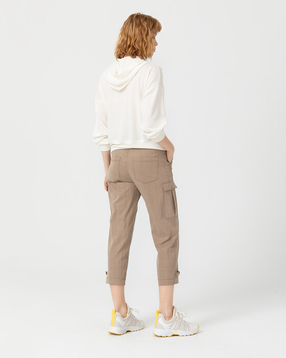 HOODIE BLOUSE WITH FRONT ZIPPER