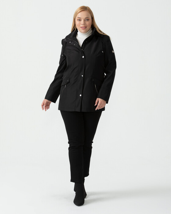 PLUS SIZE HOODED JACKET