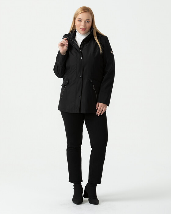 PLUS SIZE HOODED JACKET