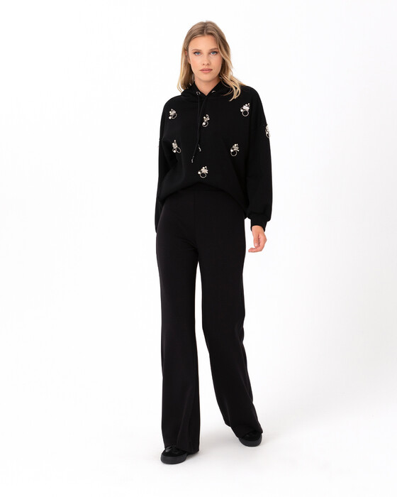 SEÇİL ACCESSORY DETAILED HOODED SWEATSHIRT