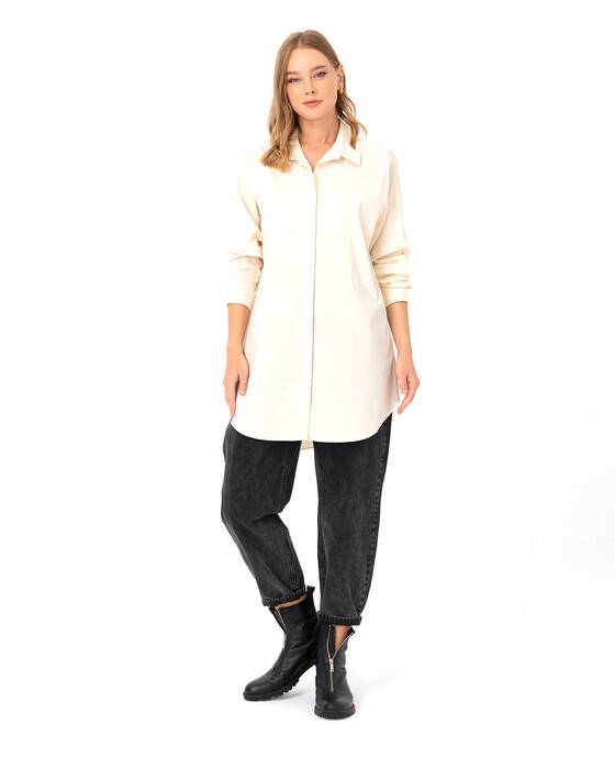 SEÇİL HIDDEN BUTTON SHIRT