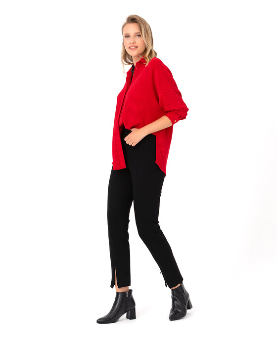 Çizgi Detaylı Gömlek