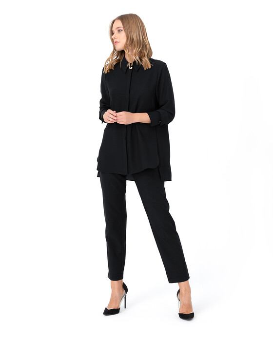 Rahat Kesim Düz Gömlek