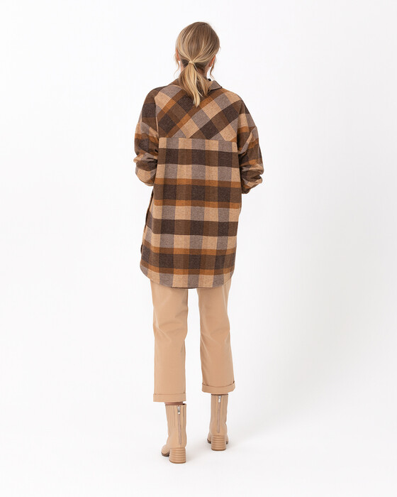 Kareli Oversize Gömlek